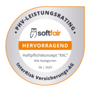 Qualitätssiegel Privathaftpflicht: softfair - hervorragend