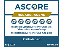 Qualitätssiegel Risikoleben: ascore - herausragend