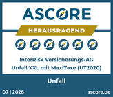 Qualitätssiegel Unfall: ascore - herausragend