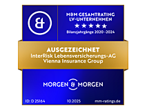 Qualitätssiegel LV-Unternehmen: Morgen und Morgen - Ausgezeichnet (5 Sterne)