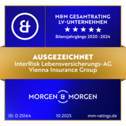 Qualitätssiegel LV-Unternehmen: Morgen und Morgen - Ausgezeichnet (5 Sterne)